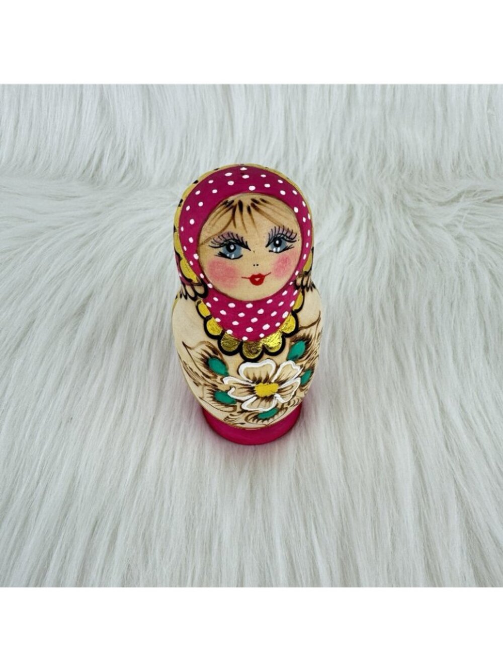 5 Piece Beautiful Russian Matryoshka Nesting Dolls Wooden - Picture 14 of 16